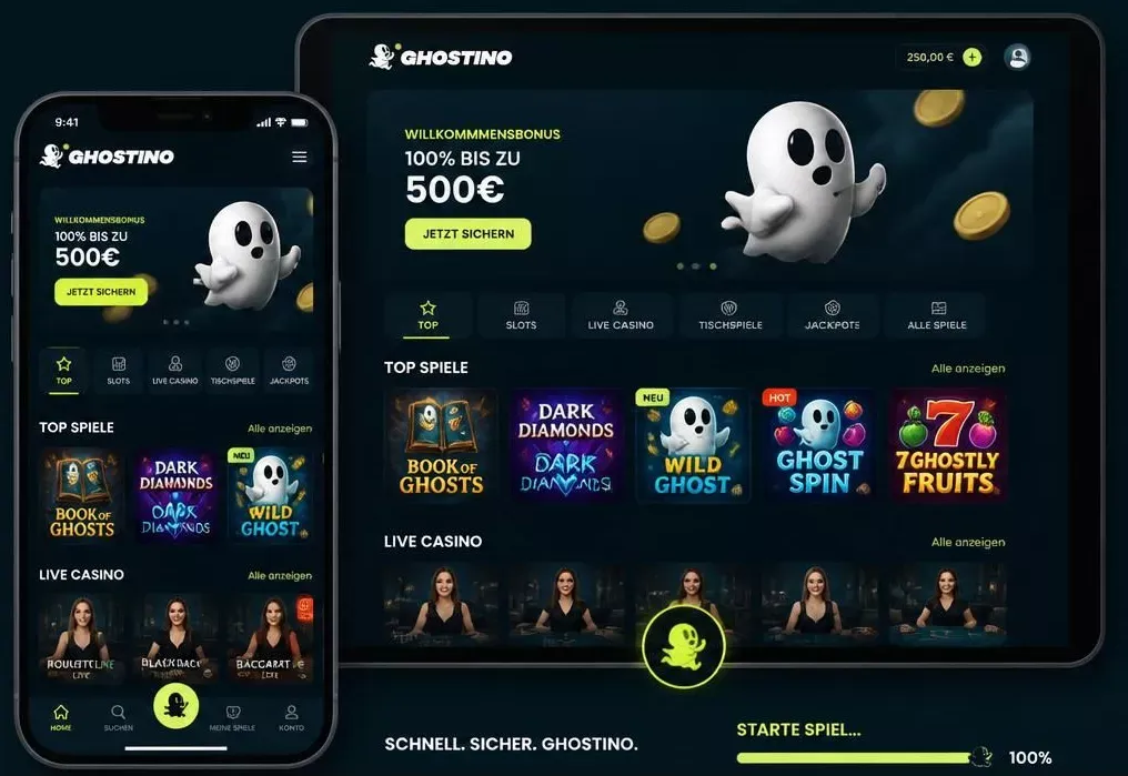 Ghostino Casino App-Screenshot